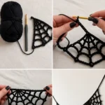 Spiderweb Crochet Bunting Pattern for Halloween