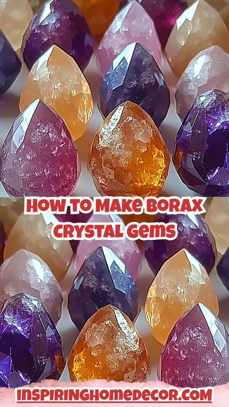 Transform Everyday Materials into Stunning Borax Crystal Gems Today!