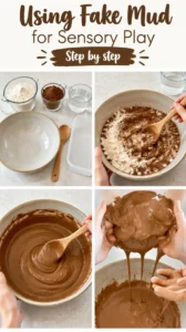 Using Fake Mud for Sensory Play
