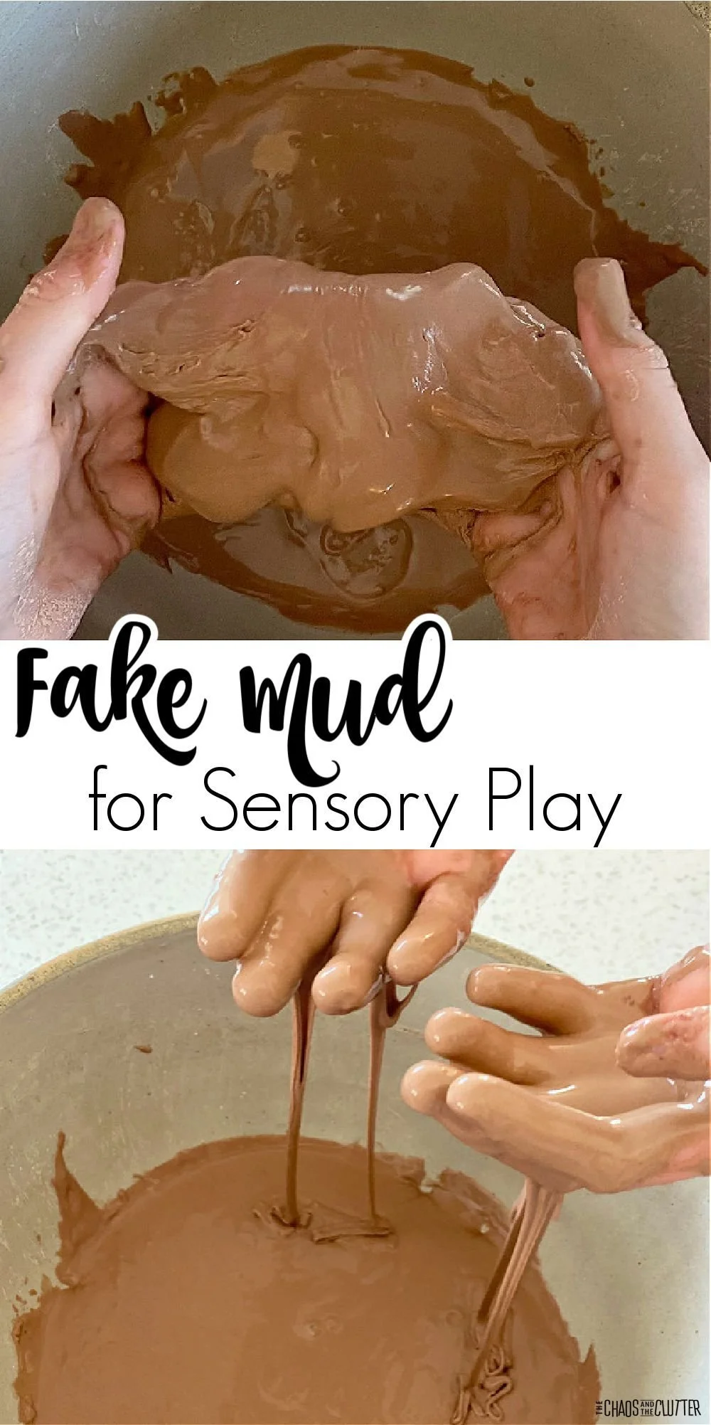 Fake Mud for Sensory Play