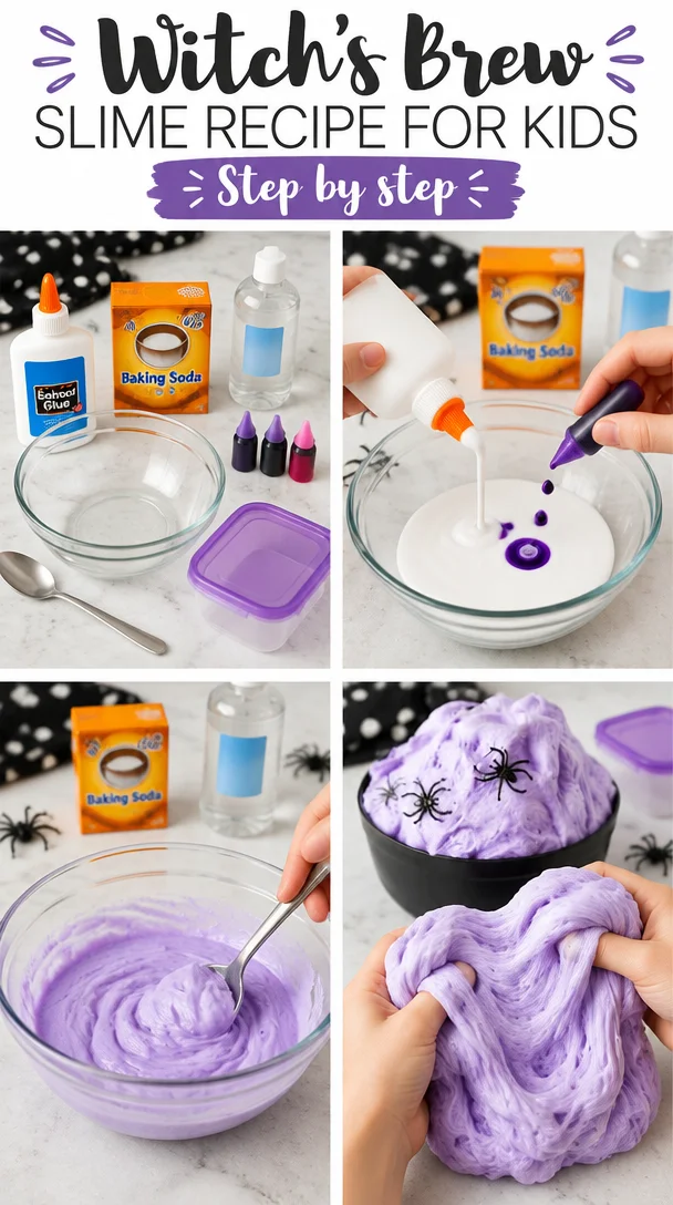 Witch’s Brew Slime Recipe for Kids
