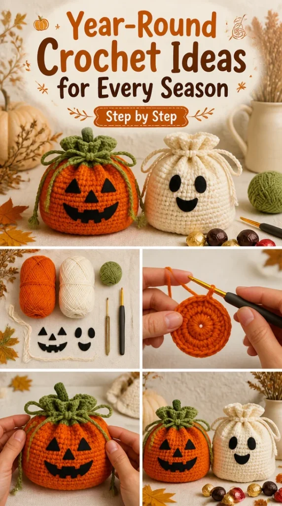 Colorful crochet ideas for seasonal projects throughout the year